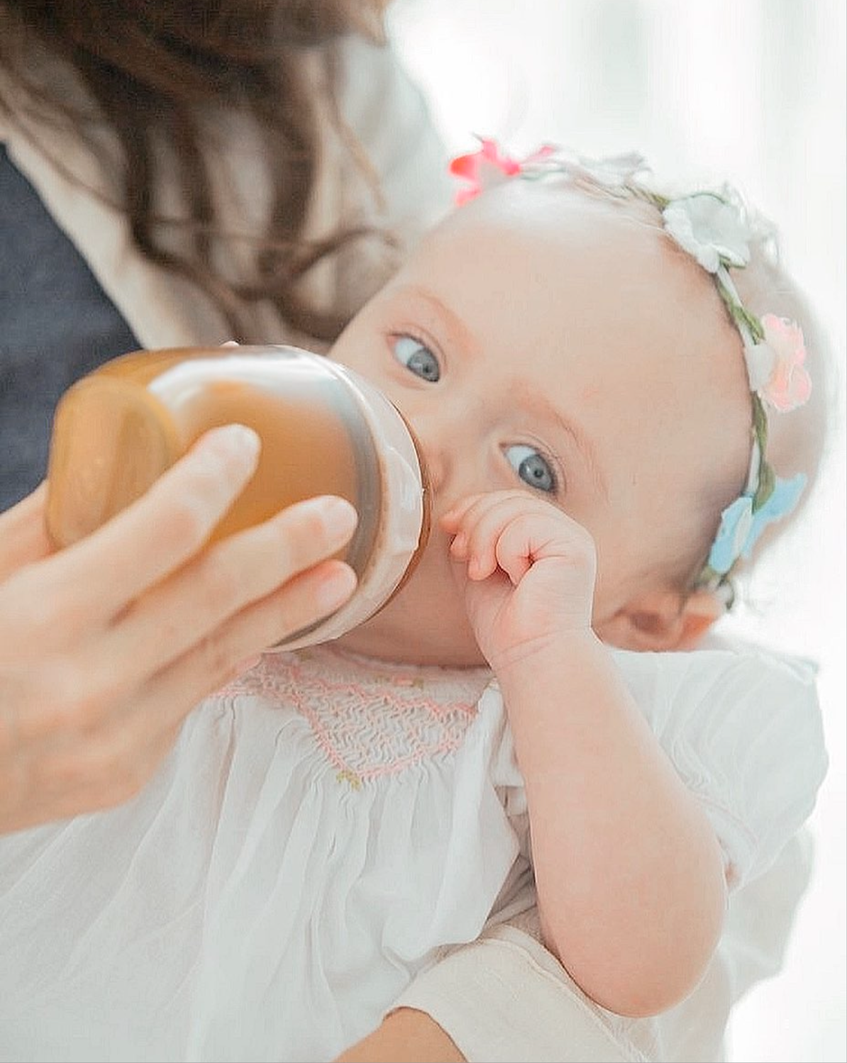 Biberon à col ultra large 160 ml (rose)