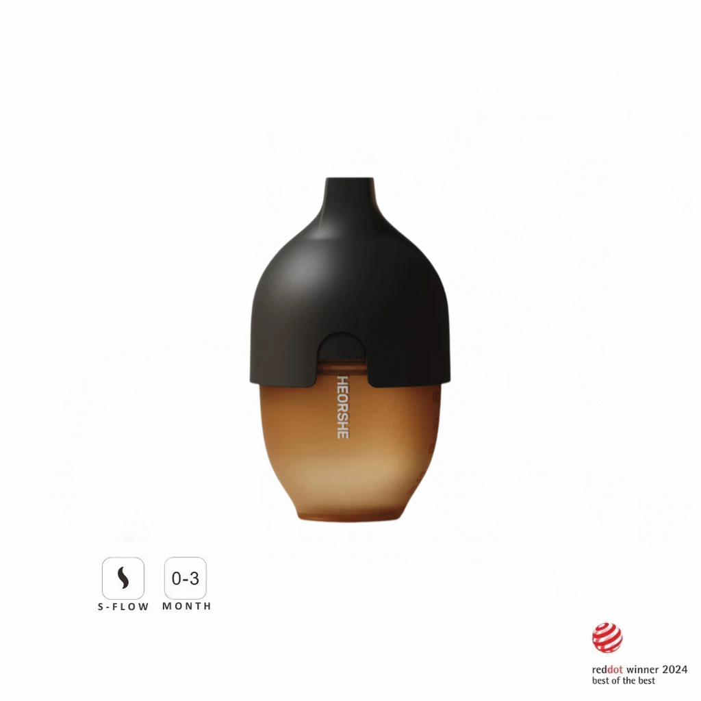 Biberon à col ultra large 160 ml (noir)