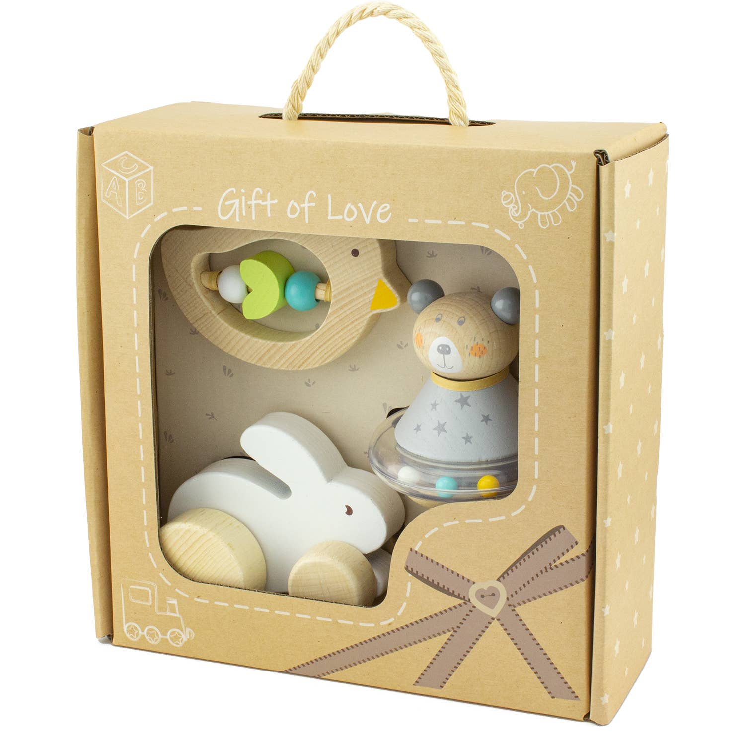 Baby Set: RABBIT, BIRD, AND TEDDY BEAR