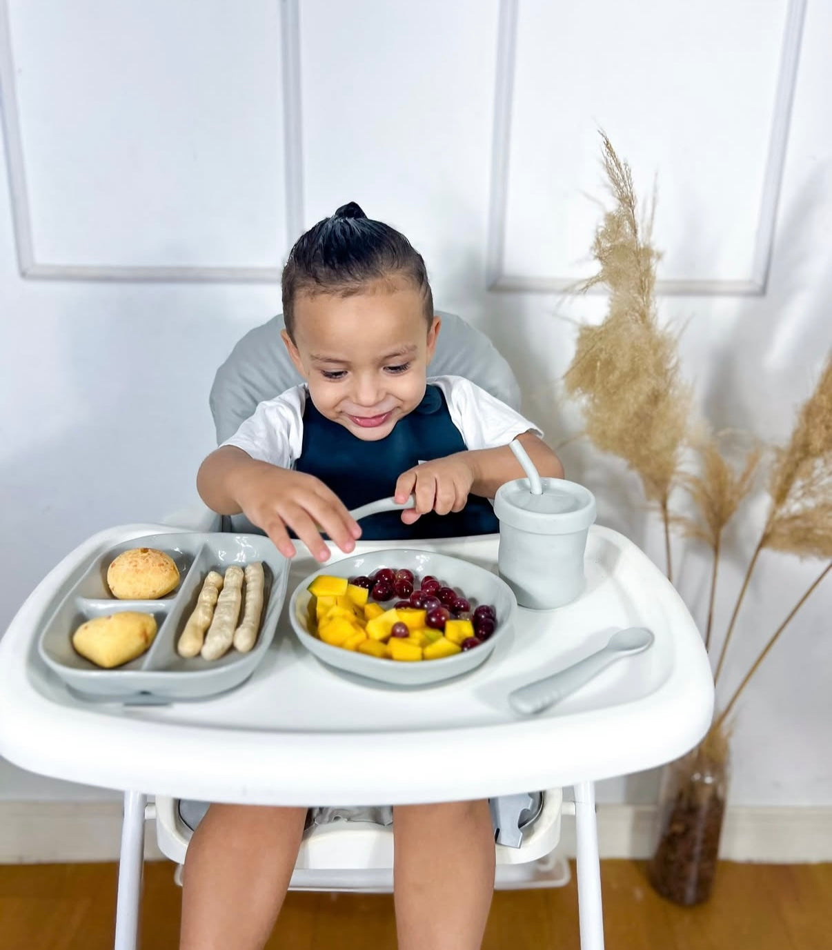 Baby-Fütterlöffel-Set (Weiß)