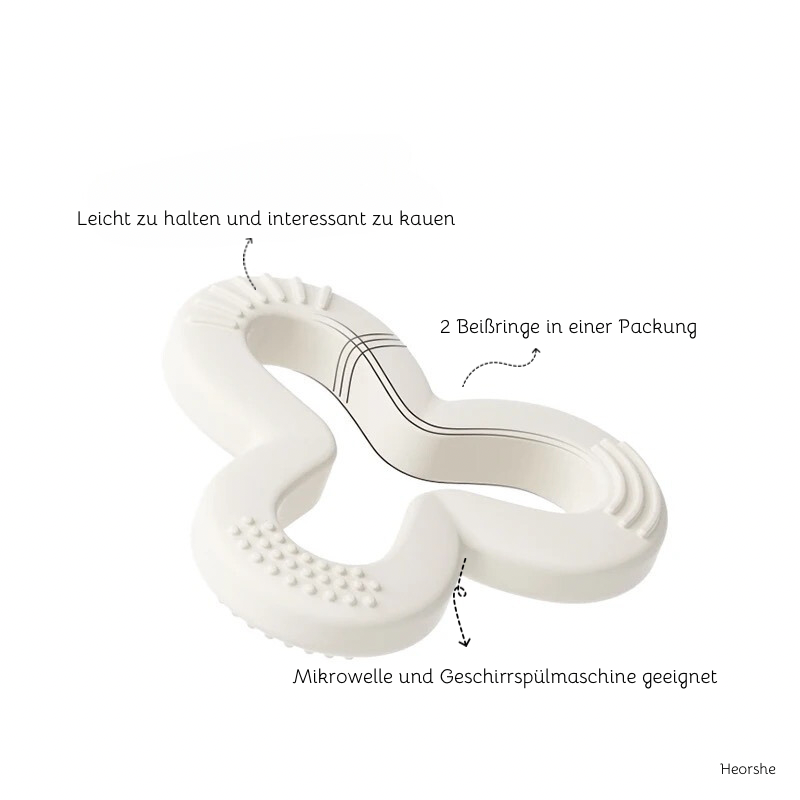 Anneau de dentition en forme de trèfle