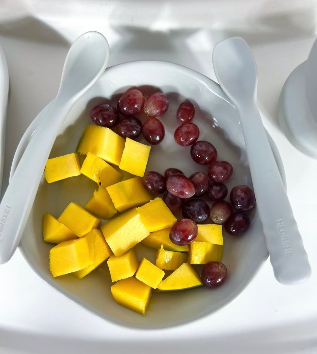 Baby-Fütterlöffel-Set (Weiß)