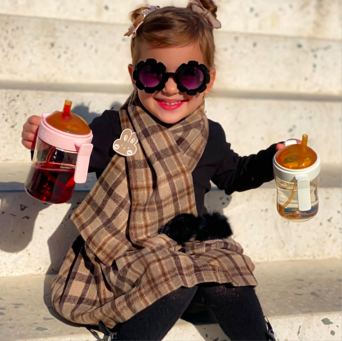 Gobelet à bec pour soins dentaires 300 ml (rose)