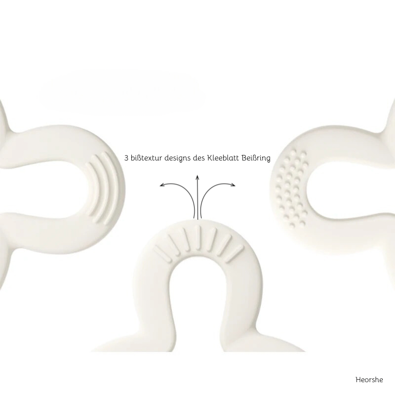 Anneau de dentition en forme de trèfle