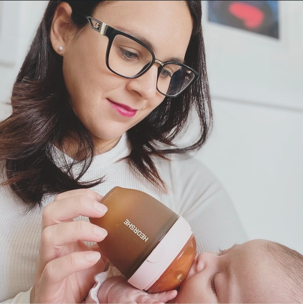 Biberon à col ultra large 160 ml (rose)