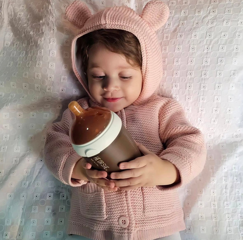 Biberon à col ultra large 240 ml (blanc)