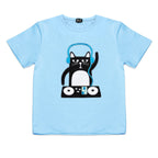 Kids DJ Cat T-Shirt