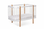 Baby Crib ELIN with Mattress - Natural/White