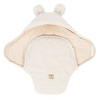 Baby Swaddle with Bear Ears – Bearly Cream