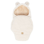 Baby Swaddle with Bear Ears – Bearly Cream