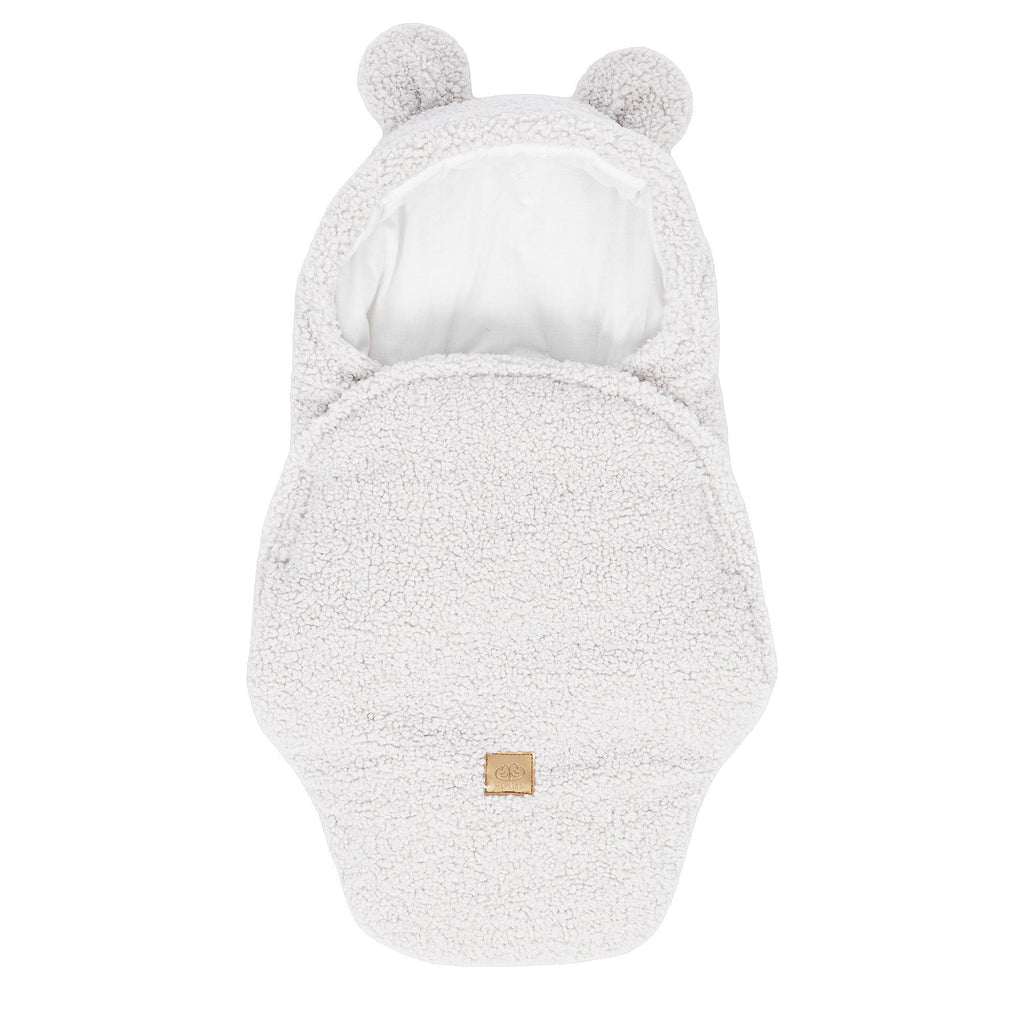 Baby Swaddle with Bear Ears – Bearly Off-White