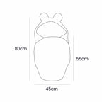 Baby Swaddle with Bear Ears – Bearly Cream