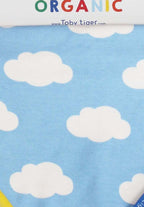 Babydecke aus Bio-Baumwolle mit Wolkendruck