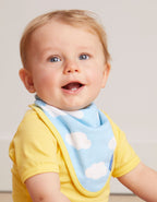 Babydecke aus Bio-Baumwolle mit Wolkendruck