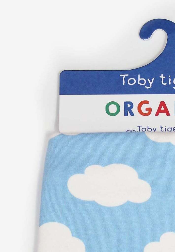Babydecke aus Bio-Baumwolle mit Wolkendruck