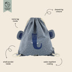 Drawstring Bag - Mrs. Elephant