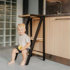 Foldable Kitchen Tower With Removable Rail