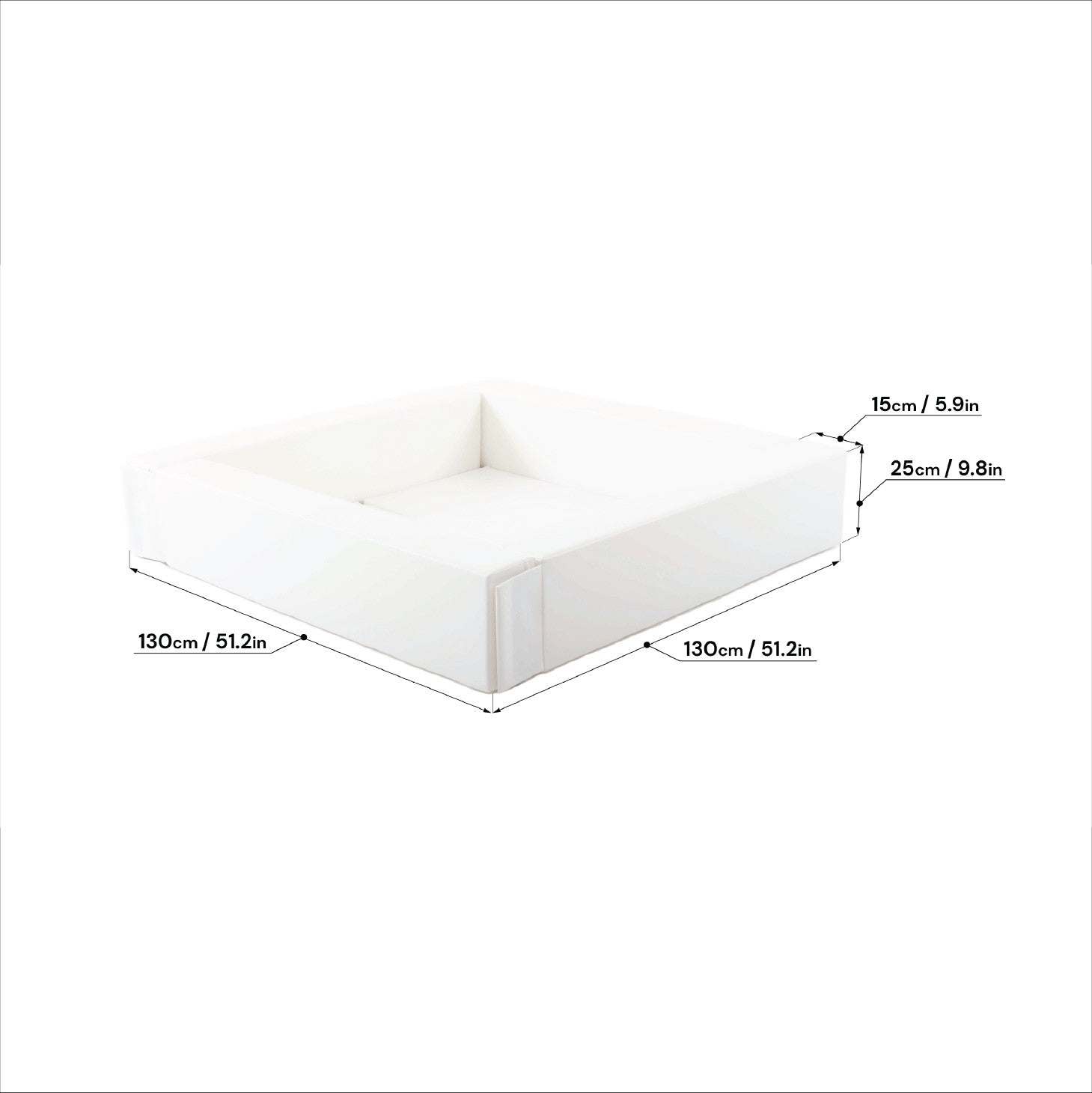 Soft Play Ball Pit - White