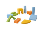 Soft Play 10 Foam Block Set - Light Multicolor Creativity