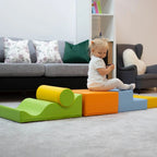 Soft Play 6 Foam Block Set - Light Multicolor Explorer