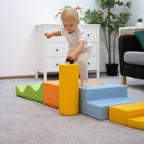 Soft Play 6 Foam Block Set - Light Multicolor Explorer