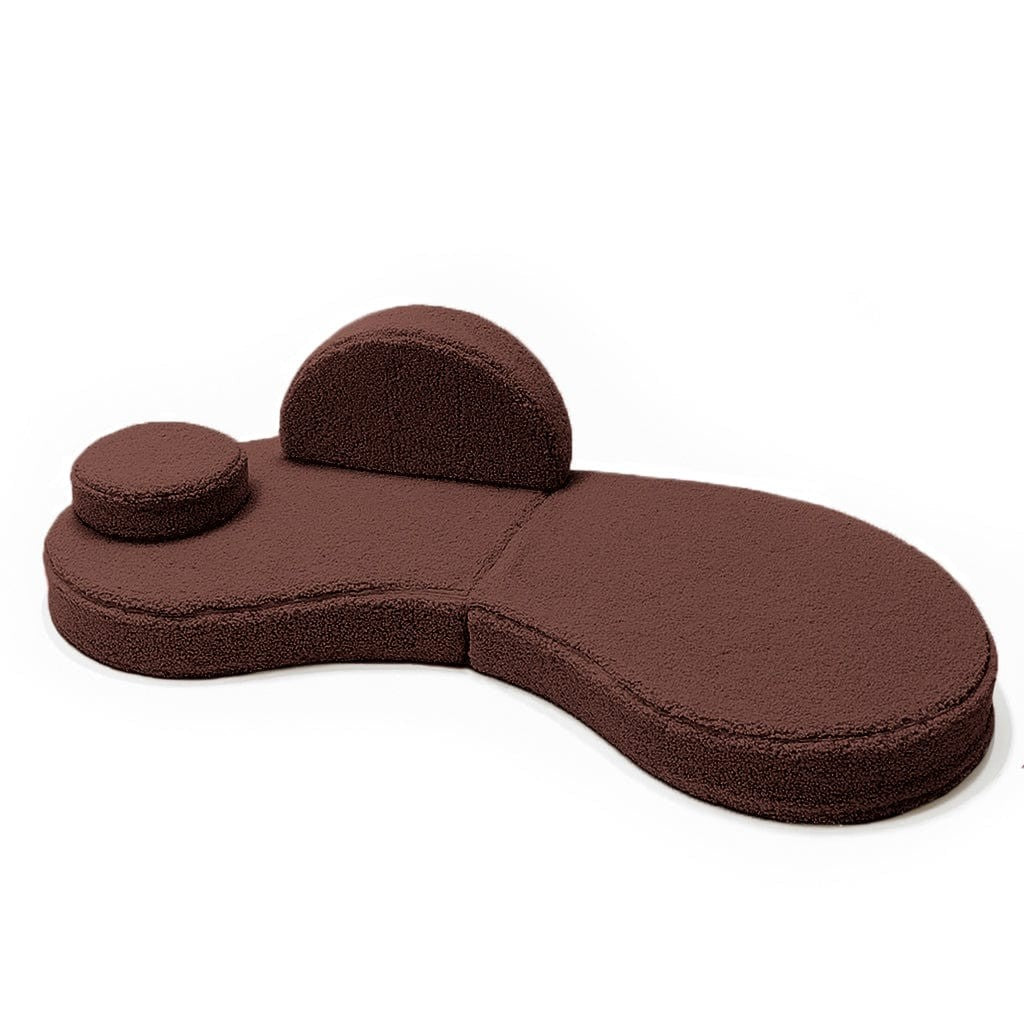 MeowBaby® Modular Sofa Coccolo for Kids – 6 Piece, Bearly Brown