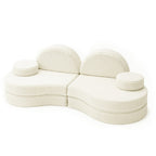 MeowBaby® Modular Sofa Coccolo for Kids – 6 Piece, Bearly Cream