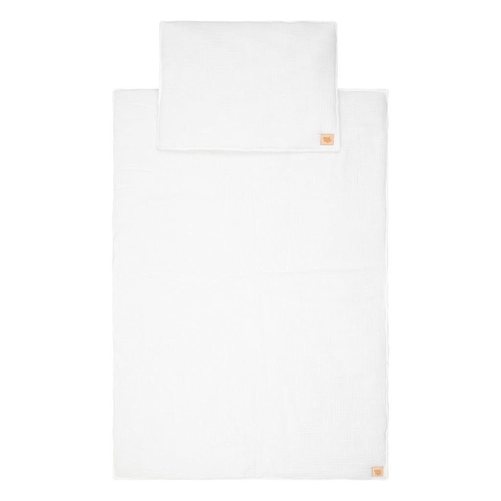 Muslin Baby Blanket + Pillow Set - Cream