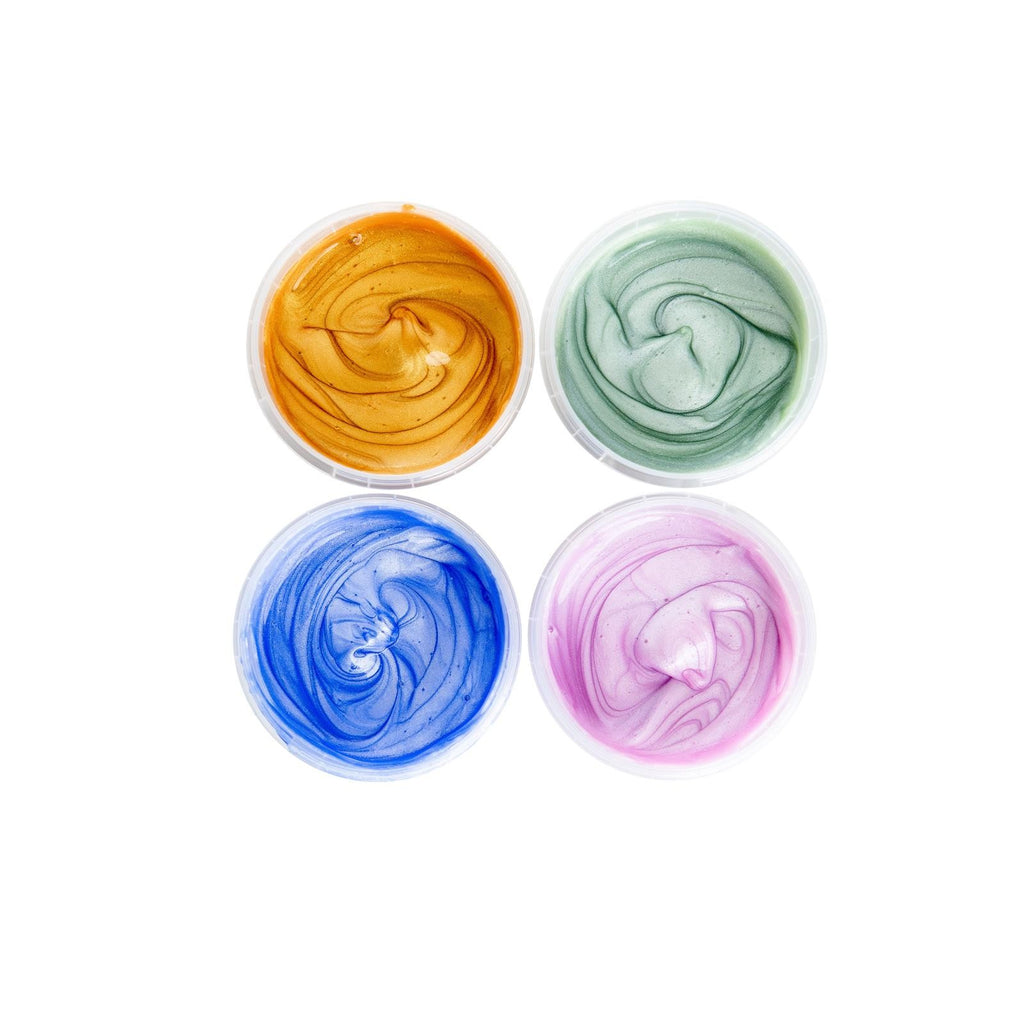 Neogrün Organic Glitter Finger Paint Set 4x90g