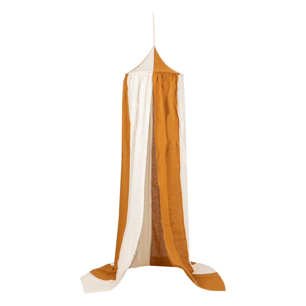 Organic Cotton and Linen Canopy - Caramel Circus
