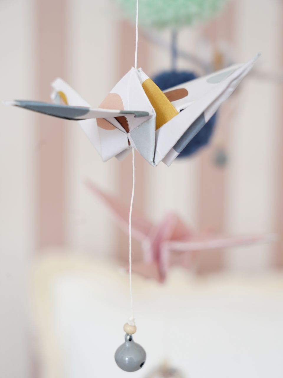 Origami Nursery Mobile - Pastel Colors