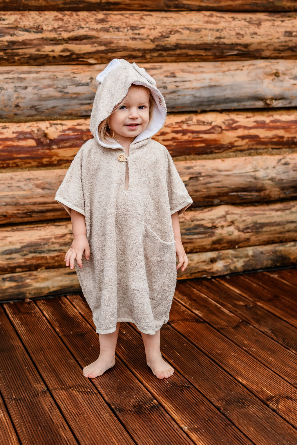Short-Sleeve Poncho TEDDY - For TODDLERS (Size 82/86-116)
