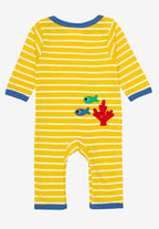 Body bébé en coton bio avec appliqué baleine