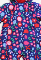 Combinaison de neige pour bébé avec doublure polaire et imprimé hérisson, imperméable